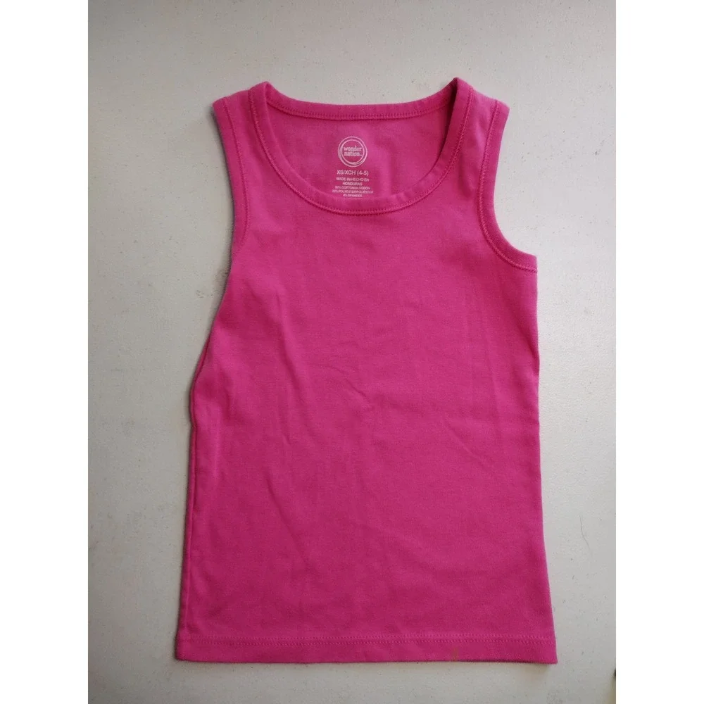 Pink‎ Tank Top and Lucky Daisy Smiley Face Biker Shorts Set Size 5